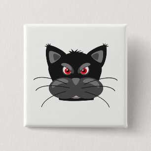 Panter Vierkante Button 5,1 Cm