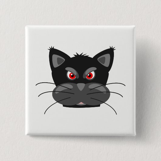 Panter Vierkante Button 5,1 Cm (Voorkant)