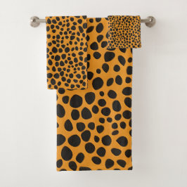 Panter Vlekken Dierenhuidpatroon Bad Handdoek