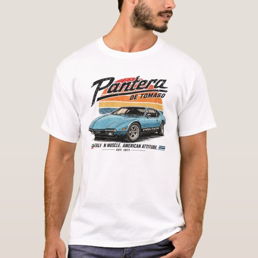 Pantera DeTomaso Klassiek T-shirt (Voorkant)