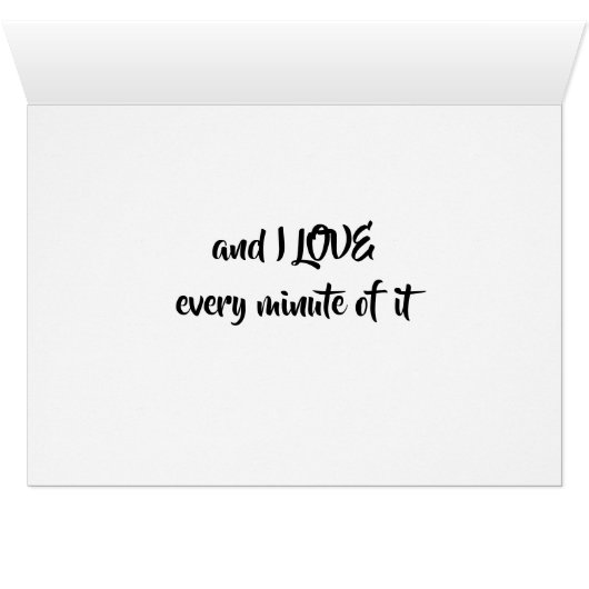 ***PANTEREN VOOR U** COMEDIC LOVE KAART (Binenzijde Horizontaal (Onderkant))