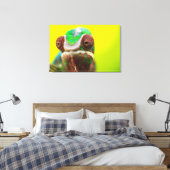Panterkameleon, Madagaskar Canvas Afdruk (Insitu (Slaapkamer))