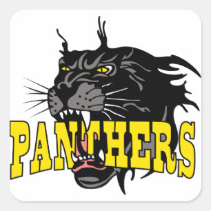 Panters Vierkante Sticker