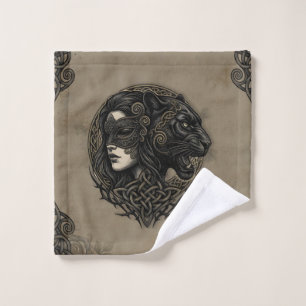 Pantervrouw – Keltische Schaduw. Pantervrouw  Bad Handdoek