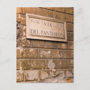 Pantheon-bord, Rome, Italië 2 Briefkaart