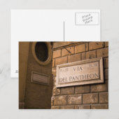 Pantheon-bord, Rome, Italië Briefkaart (Voorkant / Achterkant)