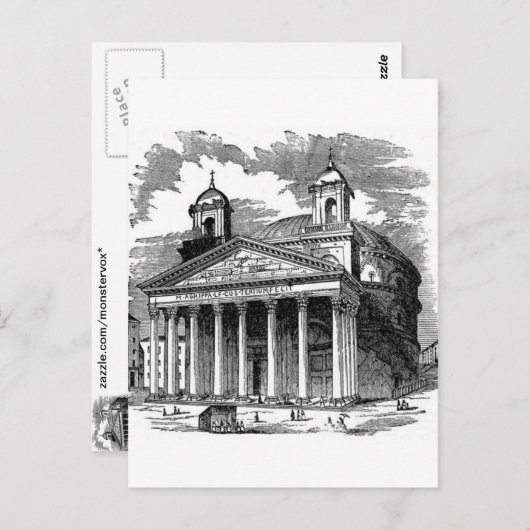 Pantheon Briefkaart (Voorkant / Achterkant)