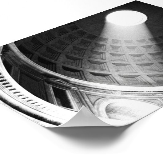 Pantheon Ceiling - Rome, Italië Poster (Hoek)