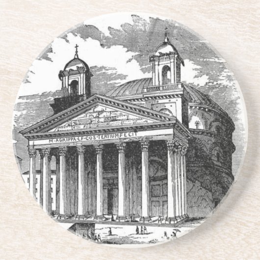 Pantheon Coaster Zandsteen Onderzetter (Voorkant)