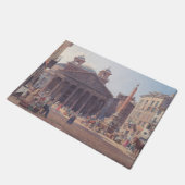 Pantheon en Piazza della Rotonda in Rome, Italië Deurmat (Schuin)