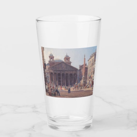 Pantheon en Piazza della Rotonda in Rome, Italië Glas (Voorkant)
