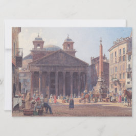 Pantheon en Piazza della Rotonda in Rome, Italië Kaart