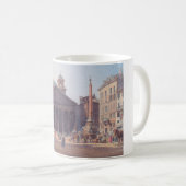 Pantheon en Piazza della Rotonda in Rome, Italië Koffiemok (Voorkant rechts)