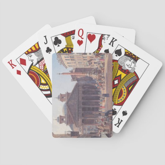 Pantheon en Piazza della Rotonda in Rome, Italië Pokerkaarten (Achterkant)