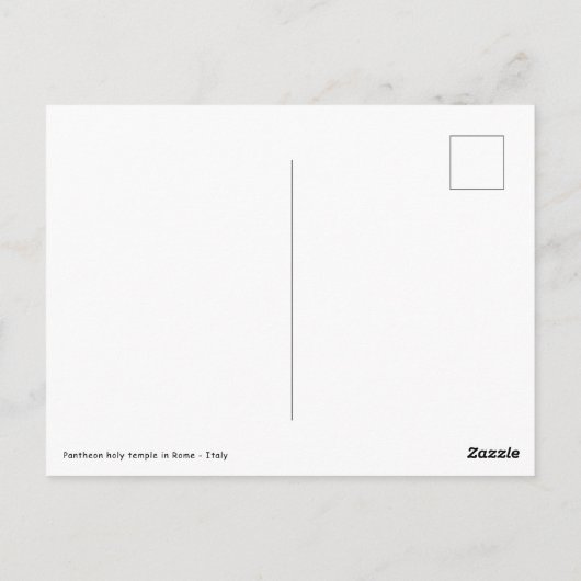 Pantheon heilige tempel in Rome - Italië - Europa Briefkaart (Achterkant)