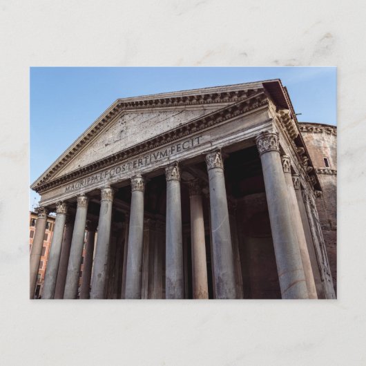 Pantheon heilige tempel in Rome - Italië - Europa Briefkaart (Voorkant)