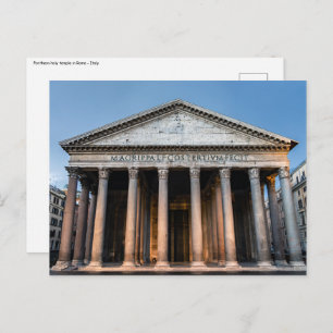 Pantheon holy tempel bij zonsopgang - Rome, Italië Briefkaart