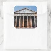 Pantheon holy tempel bij zonsopgang - Rome, Italië Vierkante Sticker (Tas)