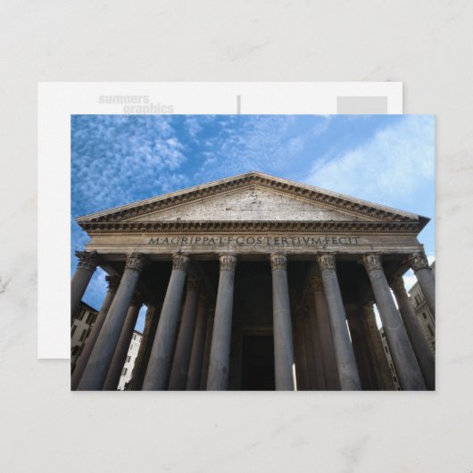 pantheon in rome briefkaart (Voorkant / Achterkant)