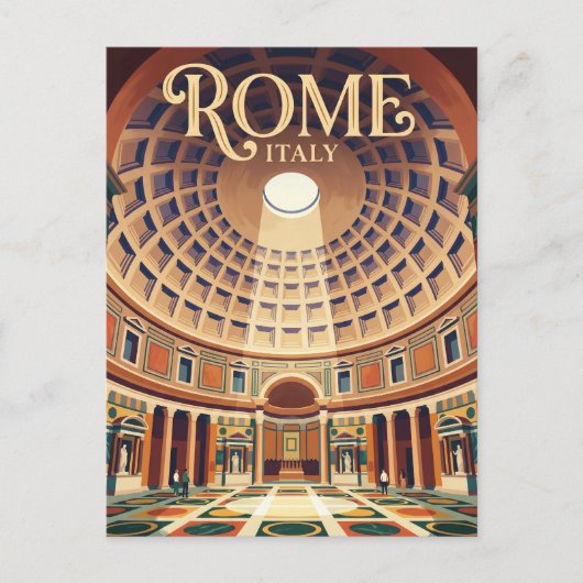 Pantheon Italië Briefkaart (Voorkant)