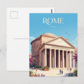 Pantheon Italië Briefkaart (Voorkant / Achterkant)
