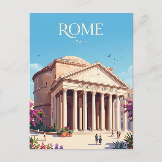 Pantheon Italië Briefkaart (Voorkant)