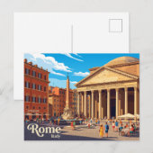Pantheon Italië Briefkaart (Voorkant / Achterkant)