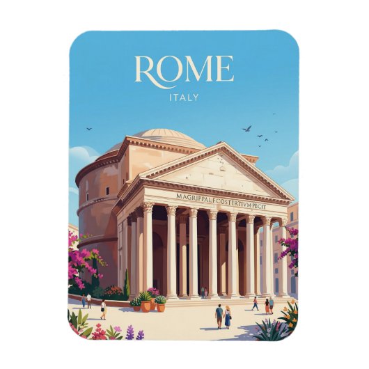 Pantheon Italië Magneet (Verticaal)