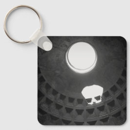 Pantheon Light Skull Rome Italië met handschrift Sleutelhanger