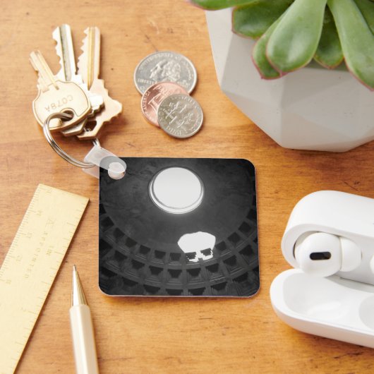 Pantheon Light Skull Rome Italië met handschrift Sleutelhanger (Bureau)