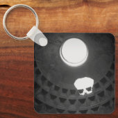 Pantheon Light Skull Rome Italië met handschrift Sleutelhanger (Voorkant)