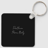 Pantheon Light Skull Rome Italië met handschrift Sleutelhanger (Achterkant)