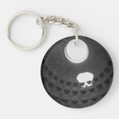 Pantheon Light Skull Rome Italië met handschrift Sleutelhanger (Voorkant)