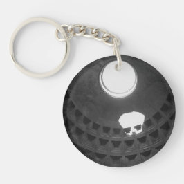 Pantheon Light Skull Rome Italië met handschrift Sleutelhanger