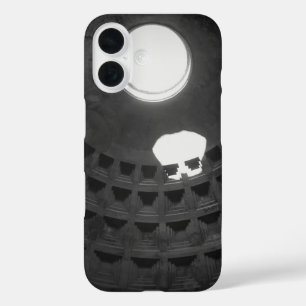Pantheon Light Skull Rome Italië Zwart-wit iPhone 16 Hoesje