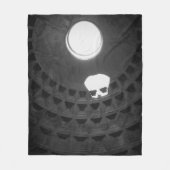 Pantheon Light Skull Rome Italië Zwart-wit Fleece Deken (Voorkant)