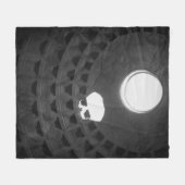 Pantheon Light Skull Rome Italië Zwart-wit Fleece Deken (Voorkant (Horizontaal))
