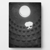 Pantheon Light Skull Rome Italië Zwart-wit Fotoplaat (voorkant)