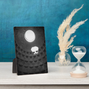 Pantheon Light Skull Rome Italië Zwart-wit Fotoplaat