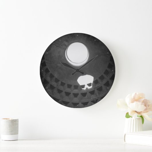 Pantheon Light Skull Rome Italië Zwart-wit Grote Klok (Huis)