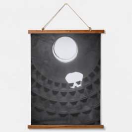 Pantheon Light Skull Rome Italië Zwart-wit Hangend Wandkleed