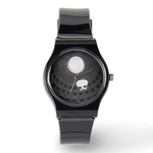 Pantheon Light Skull Rome Italië Zwart-wit Horloge