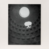 Pantheon Light Skull Rome Italië Zwart-wit Legpuzzel (Verticaal)