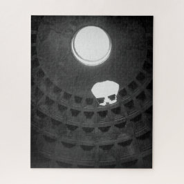 Pantheon Light Skull Rome Italië Zwart-wit Legpuzzel