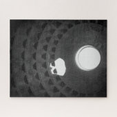 Pantheon Light Skull Rome Italië Zwart-wit Legpuzzel (Horizontaal)