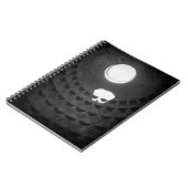 Pantheon Light Skull Rome Italië Zwart-wit Notitieboek (Linkerzijde)