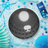 Pantheon Light Skull Rome Italië Zwart-wit Papieren Bordje (Feest)