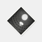 Pantheon Light Skull Rome Italië Zwart-wit Servet (Hoek)