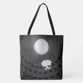 Pantheon Light Skull Rome Italië Zwart-wit Tote Bag (Voorkant)