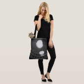 Pantheon Light Skull Rome Italië Zwart-wit Tote Bag (Op model)